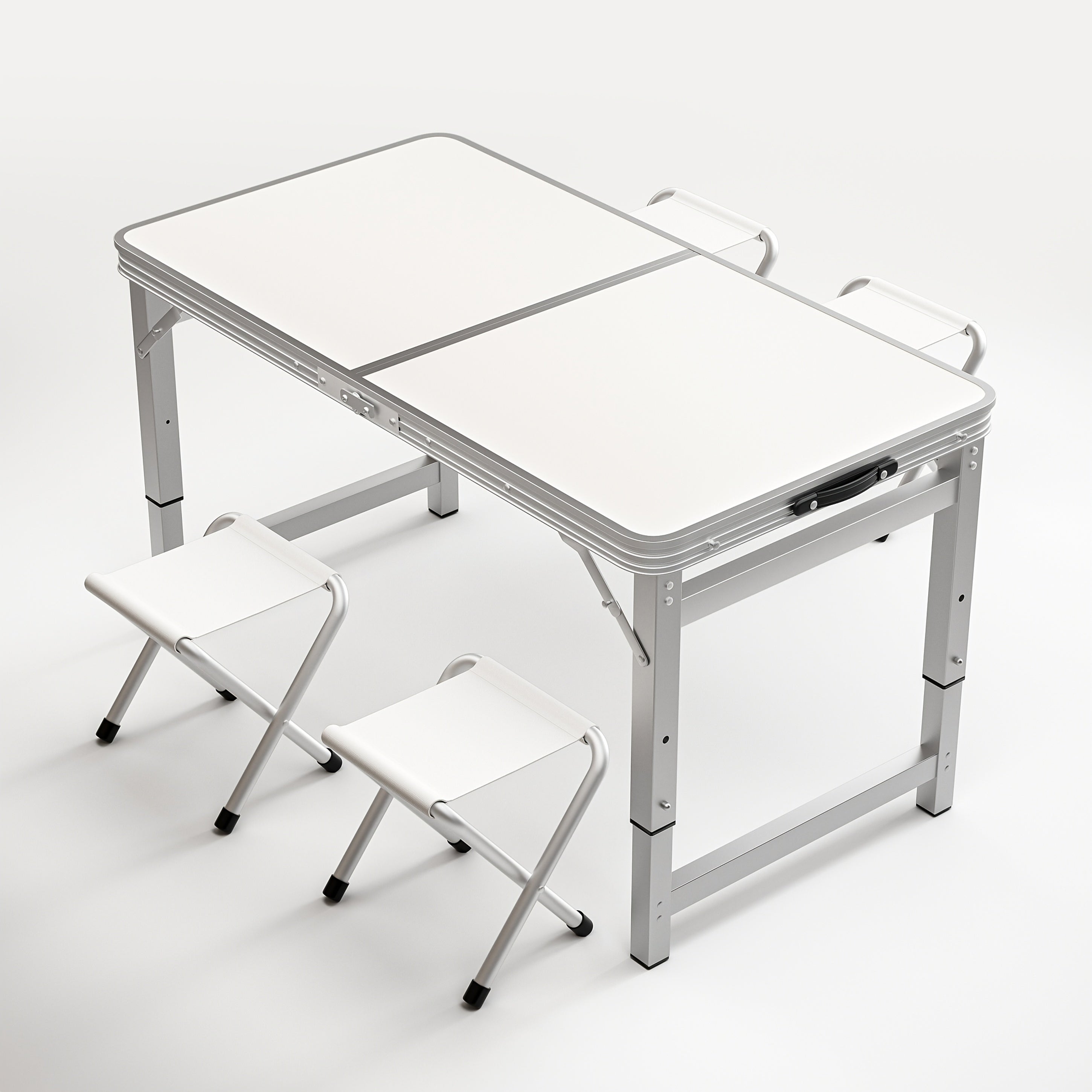 Home And Kitchen Supplies, Furniture for Gaming And Leisure Rooms, Indoor Folding Tables And Chairs, Folding Tables for Indoor And Outdoor Use, Portable Folding Square Plastic Dining Tables with Handles, Suitable for Picnics, Parties, Camping