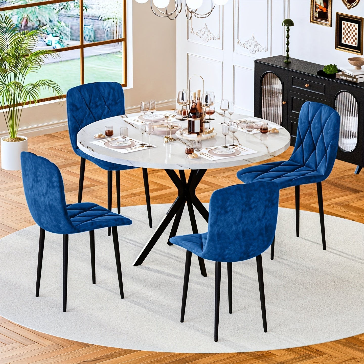 Round Dining Table Set for 4, 39\