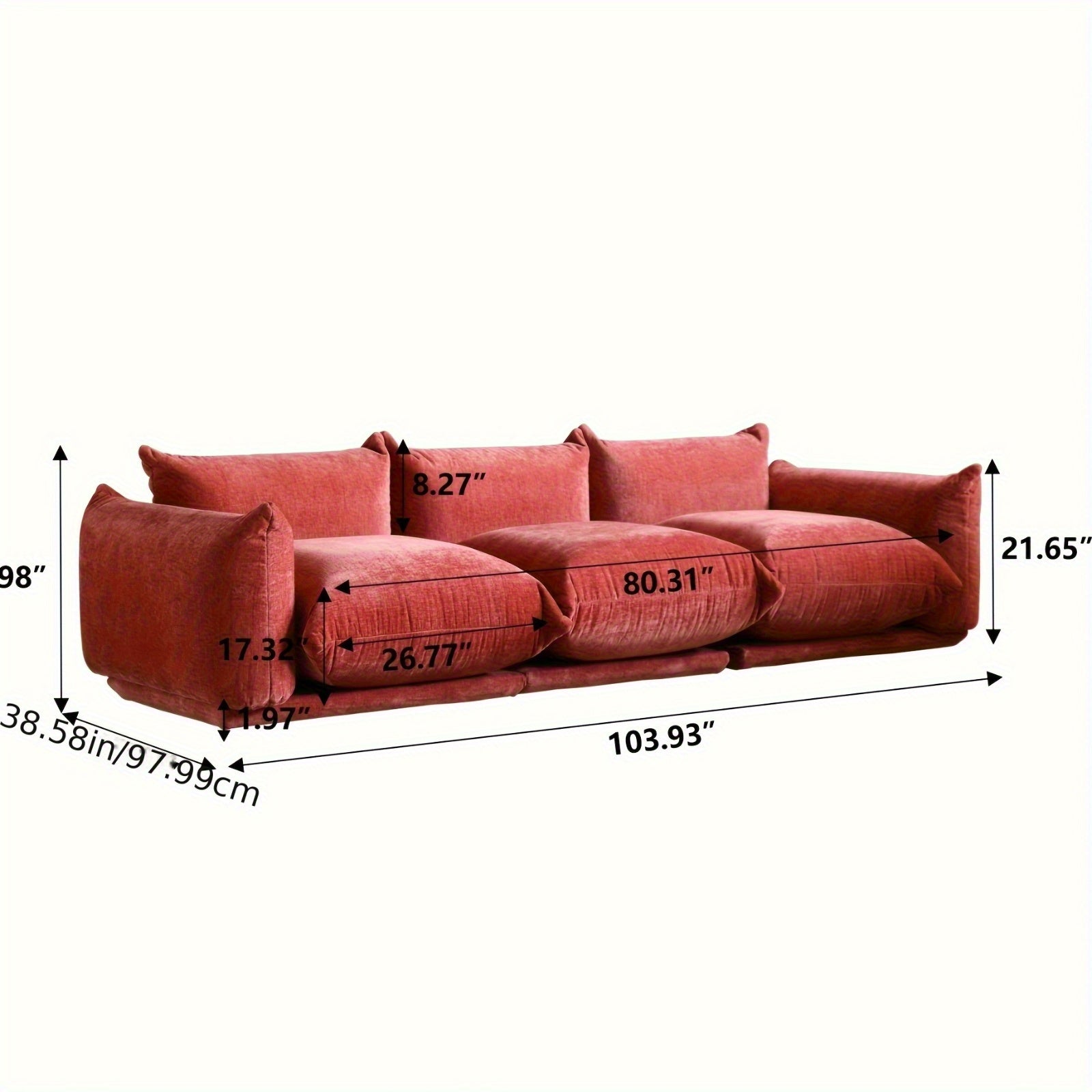 Modular Sectional Sofa, 104\