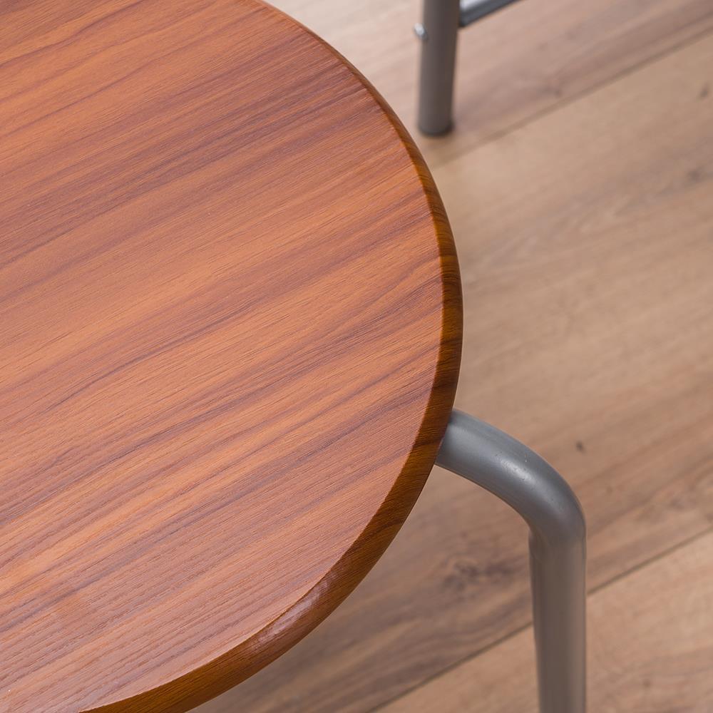 3pcs Dining Table Set Room Round Table And Chair Set, Space Saving Kitchen Breakfast Bistro Pub Table With 2 Chairs, Brown And Silver