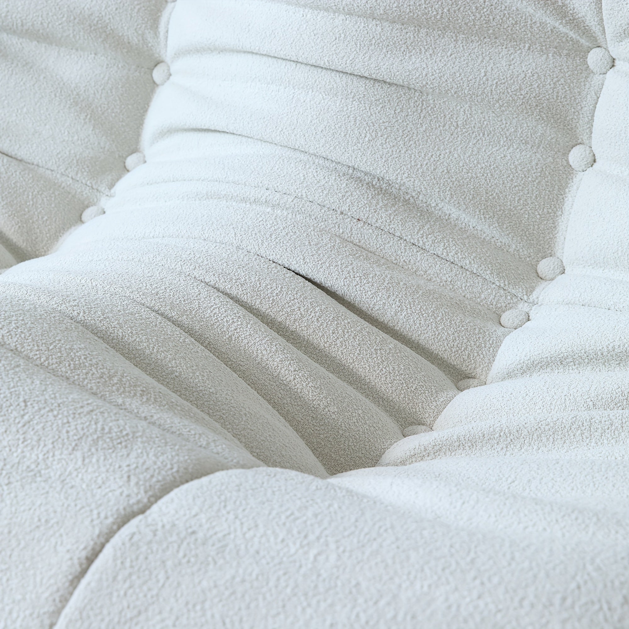 Single Seat with Ottoman for Fireside, Lazy Floor Sofa, Modern Loveseat, Tatami Sofa, Corner Relaxation Couch for Living Room, Bedroom, Salon, Or Office.