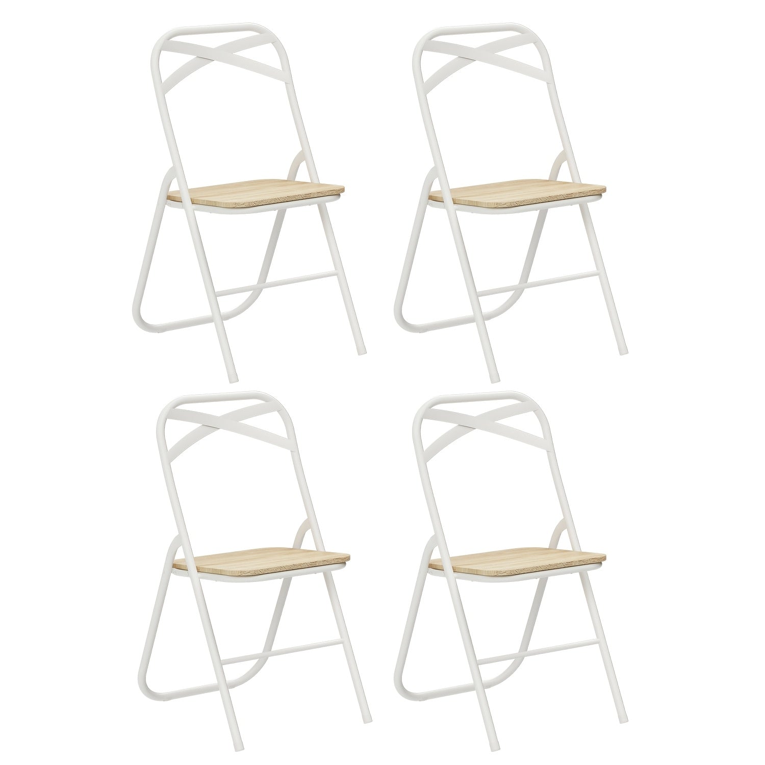 5\u002F7pcs FurnitureR Portable Folding Table and Chair Set, Modern Lightweight Design, Easy Assembly, Uncharged, with 42.9\