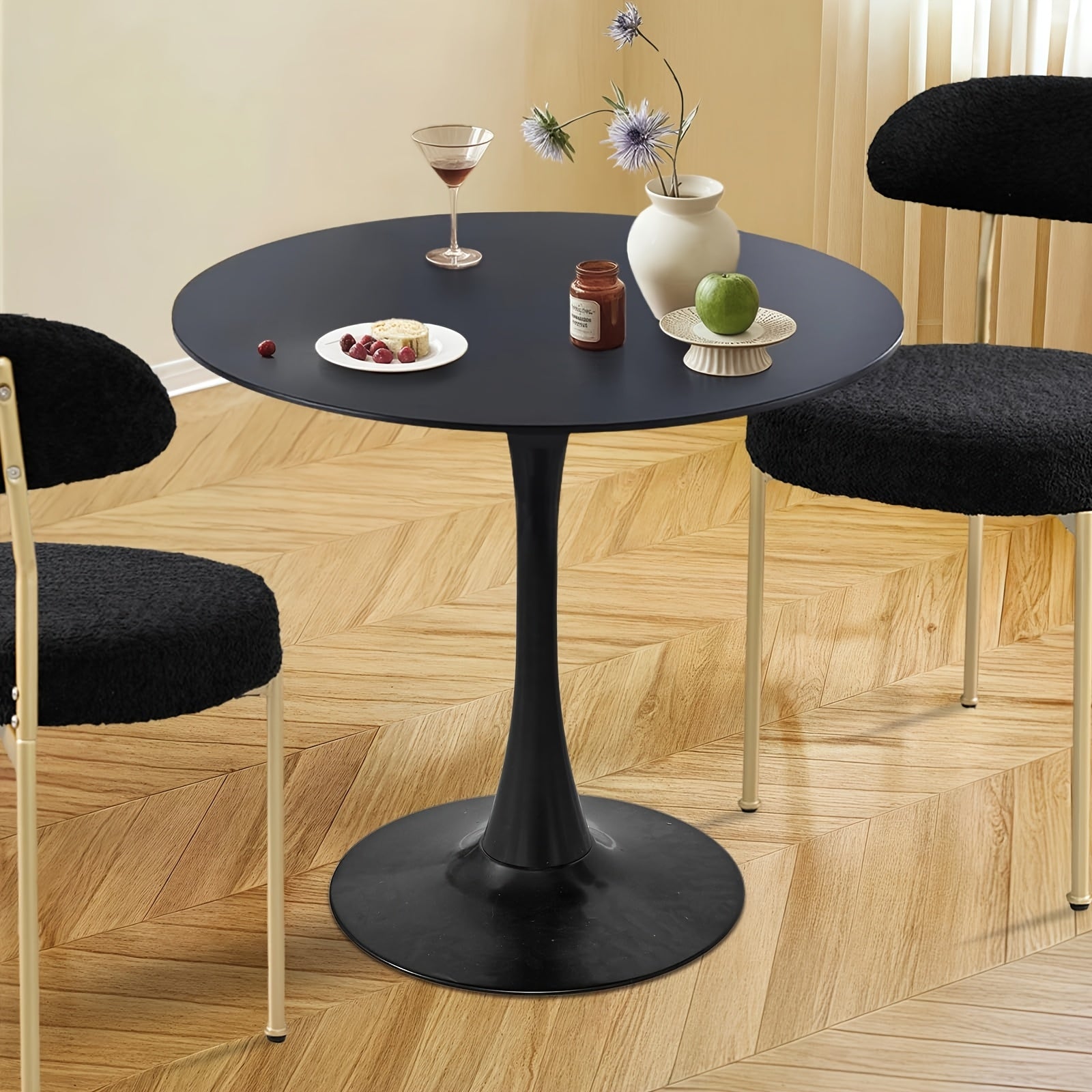 SoarFlash White Round Dining Table, 24\