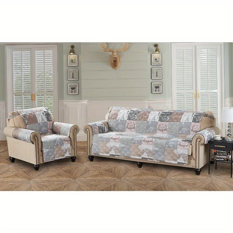 Paris & Toile Floral Quilted Slipcover for Dogs - 54\