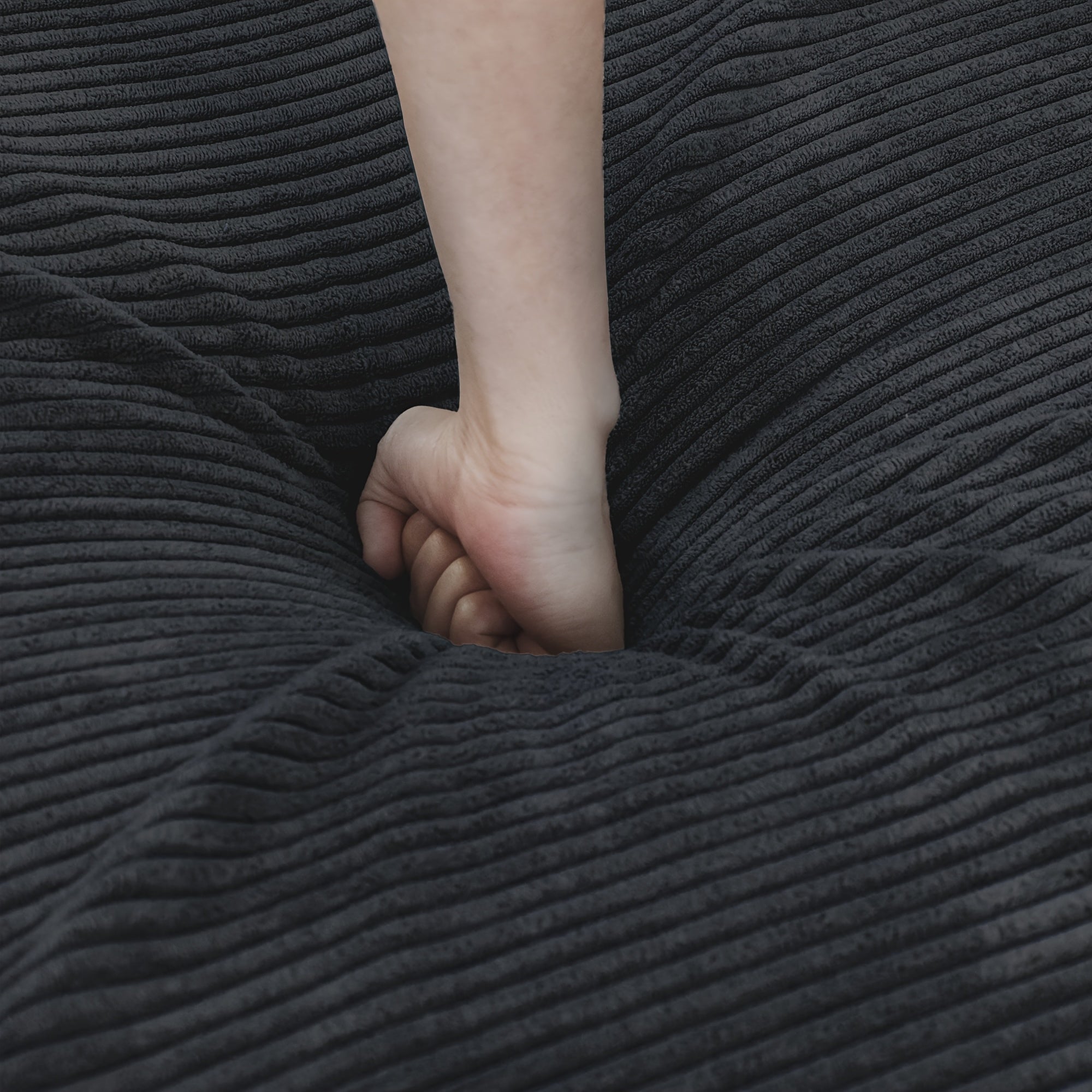 Modular Sectional Sofa, 102.36inch Loveseat Sofa, Corduroy Fabric Upholstered Couch with 4 Pillows