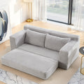 Loveseat Sofa Bed With Memory Foam & Steel Frame - No Assembly, Convertible 2-in-1 Design, Corduroy Fabric - Compact Couch For Small Spaces, Apartments, Home Office & Bedroom