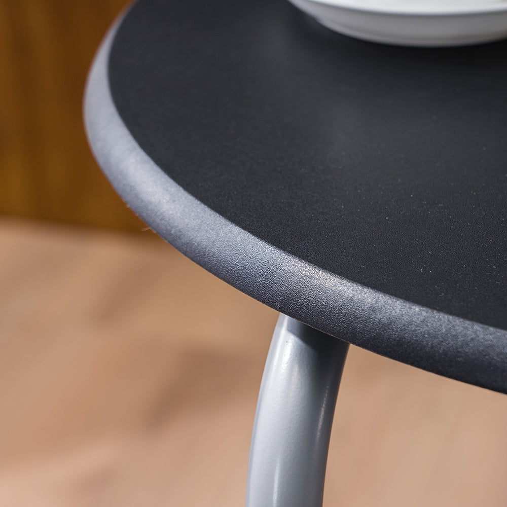 3-piece Dining Table Set, Small Dining Table and Chairs, Breakfast Table and Chair Set for Small Kitchen, Studio, Living Room, Bedroom, Oval Tabletop