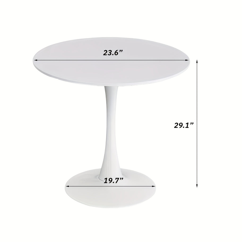 SoarFlash White Round Dining Table, 24\