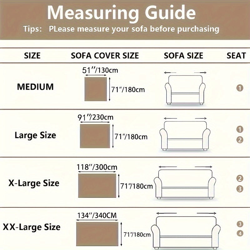 1pc American Waffle Knit Sofa Cover with Tassels - Machine Washable, Dirt And Sofa Cover, Suitable for Living Room And Office Decoration